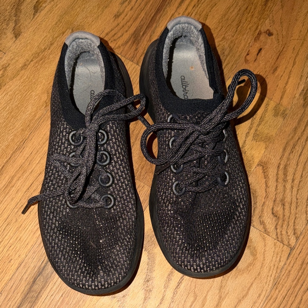 allbirds Women's Black Knit Athletic Shoes